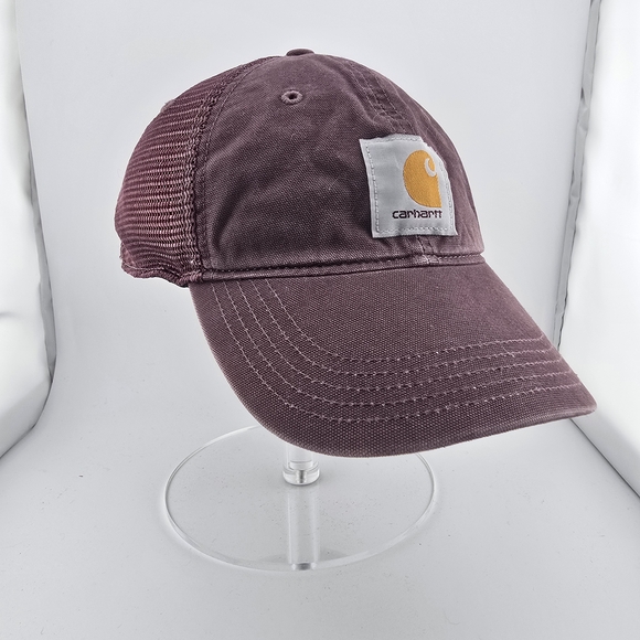 Carhartt Accessories - Carhartt Plum Mesh-Back Cotton Twill Cap with Logo Patch